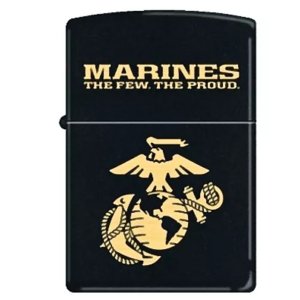 Fox 86-229 Zippo Marines The Few The Proud Black Matte