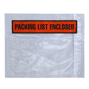 International PL-HP-406 Panel Packing List Packing List Enclosed Envel