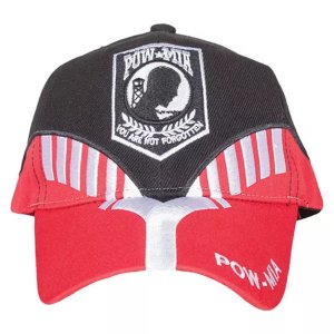 Fox 78-4455 Embroidered Ball Cap Blackred Heritage - Powmia