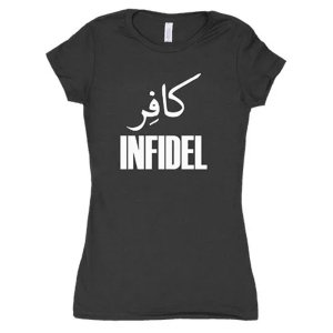 Fox 64-0981 XXL Women's Cotton Tee Infidel - Black 2xl