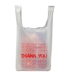 International MB-T-16TK Thank You Shopping Bags 0.65 Mil  8 X 4 X 16