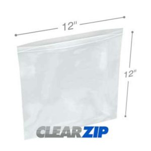 International CZ61212 Clearzip Lock Top Bags  12 X 12 6 Mil