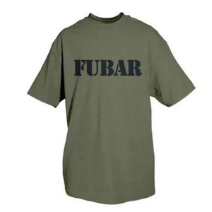 Fox 64-541 S Fubar Olive Drab T-shirt, Small