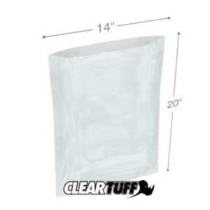 International PB21420 Flat Poly Bags  14 X 20 2 Mil