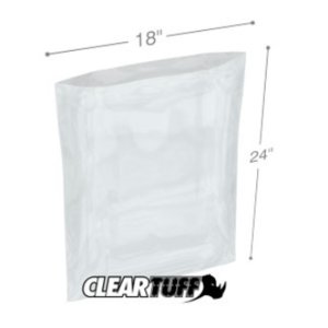 International PB41824 Flat Poly Bags  18 X 24 4 Mil