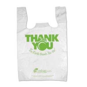 International MB-T-24TK-BIO Earth Friendly 11.5 X 21 Thank You Bags  E