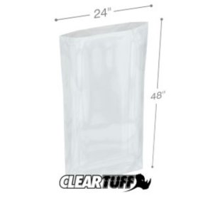 International PB22448 Flat Poly Bags  24 X 48 2 Mil