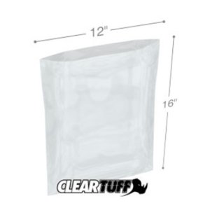 International PB21216 Flat Poly Bags  12 X 16 2 Mil