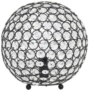 All LT1067-RBZ Elegant Designs Elipse 10 Inch Crystal Ball Sequin Tabl