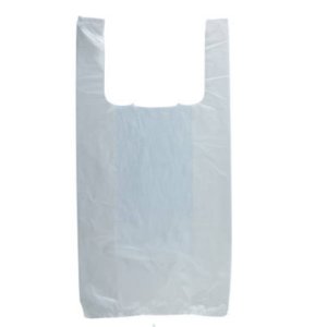 International MB-T-15HD White T-shirt Bags 0.65 Mil  6 X 4 X 15