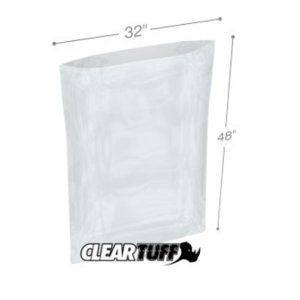 International PB23248 Flat Poly Bags  32 X 48 2 Mil