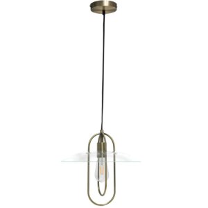 All LHP-3000-AB Lalia Home 1 Light Elongated Metal Pendant Light, Anti