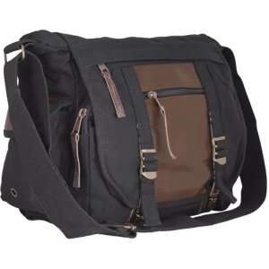 Fox 43-21 Deluxe Concealed-carry Messenger Bag - Vintage Black