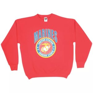 Fox 64-665 L Marines Insignia Sweatshirt Red - Large