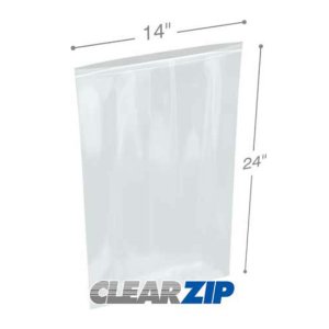 International CZ41424 Clearzip Lock Top Bags  14 X 24 4 Mil