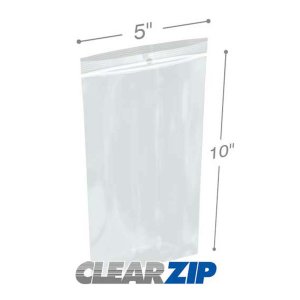 International CZH20510 Clearzip Lock Top Hang Hole Bags  5 X 10 2 Mil