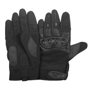 Fox 79-705 L Clawed Hard Knuckle Shooter's Gloves - Black Large