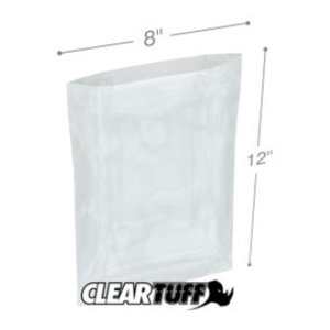 International PB40812 Flat Poly Bags  8 X 12 4 Mil