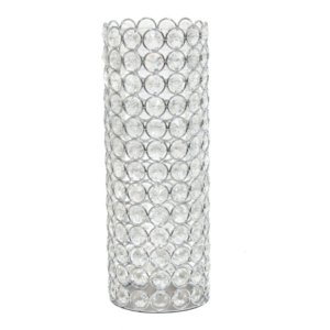 All HG1009-CHR Elegant Designs Elipse Crystal  Decorative Vase, 11.25 