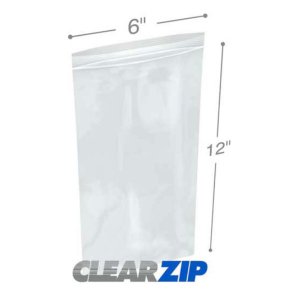 International CZ20612 Clearzip Lock Top Bags  6 X 12 2 Mil