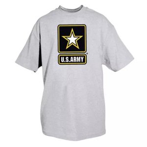 Fox 63-926 XXXL Army Star T-shirt , Grey 3xl