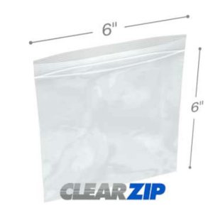 International CZ20606 Clearzip Lock Top Bags  6 X 6 2 Mil