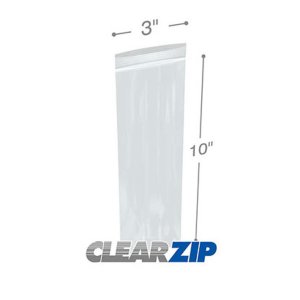 International CZ20310 Clearzip Lock Top Bags  3 X 10 2 Mil