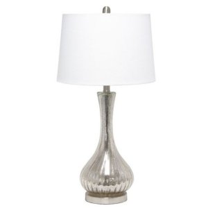 All LHT-5004-MR Lalia Home Speckled Mercury Tear Drop Table Lamp With 