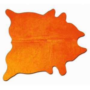 Homeroots.co 317335 60 X 84 Orange Cowhide - Area Rug