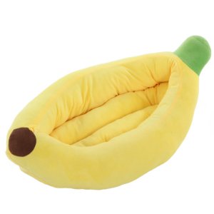 Silicute 8636802401 Small Banana Shaped Dog Bed