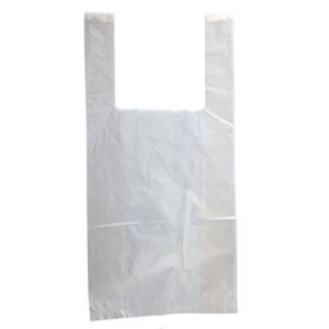 International MB-T-12HD White T-shirt Bags 0.65 Mil  6 X 3 X 12