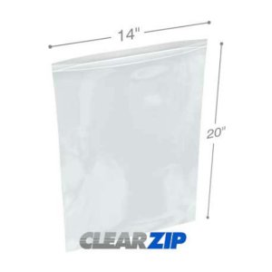 International CZ21420 Clearzip Lock Top Bags  14 X 20 2 Mil