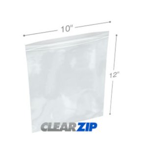 International CZ21012 Clearzip Lock Top Bags  10 X 12 2 Mil