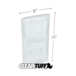 International PB10612 Flat Poly Bags  6 X 12 1.25 Mil