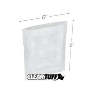 International PB40608 Flat Poly Bags  6 X 8 4 Mil