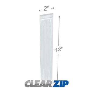 International CZH20212 Clearzip Lock Top Hang Hole Bags  2 X 12 2 Mil