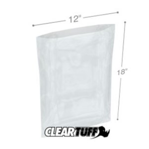 International PB41218 Flat Poly Bags  12 X 18 4 Mil