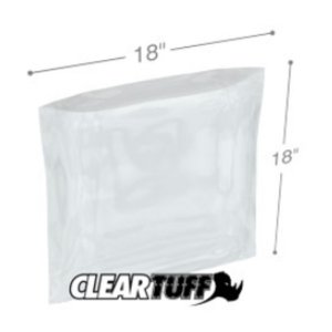 International PB41818 Flat Poly Bags  18 X 18 4 Mil