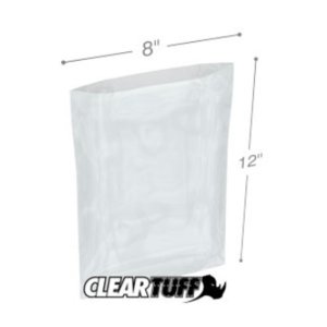 International PB20812 Flat Poly Bags  8 X 12 2 Mil