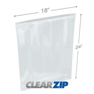 International CZ41824 Clearzip Lock Top Bags  18 X 24 4 Mil