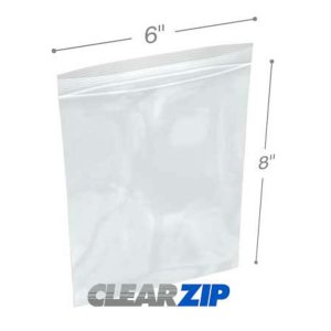 International CZ40608 Clearzip Lock Top Bags  6 X 8 4 Mil