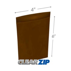 International CZA30406 Amber Clearzip Lock Top Zip Bags  3 Mil 4 X 6