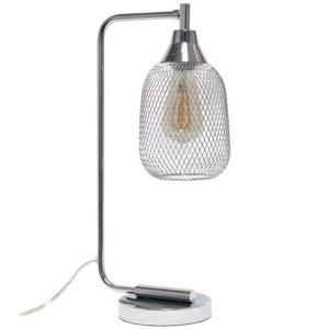 All LHD-2000-CH Lalia Home Industrial Mesh Desk Lamp, Chrome