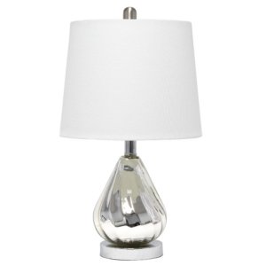 All LHT-5005-WH Lalia Home Kissy Pear Table Lamp With White Fabric Sha