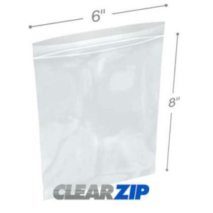 International CZ60608 Clearzip Lock Top Bags  6 X 8 6 Mil