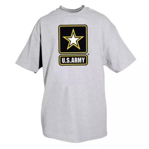 Fox 63-926 M Army Star T-shirt, Grey Medium