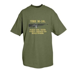 Fox 64-471 S M-16 T-shirt, Olive Drab - Small