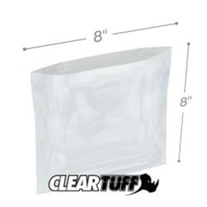 International PB40808 Flat Poly Bags  8 X 8 4 Mil