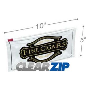 International CZGS31005 Cigar Bags With Slider Lock  10 X 5 3 Mil