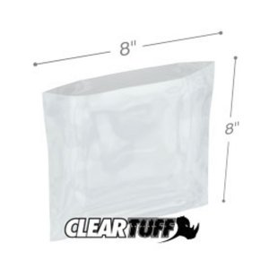 International PB20808 Flat Poly Bags  8 X 8 2 Mil